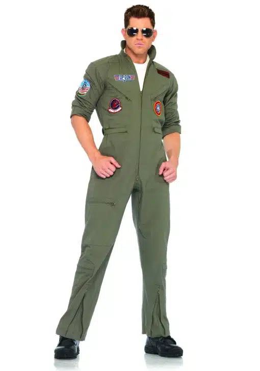 Mens top gun flight suit