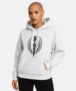 women Stussy Wes Wings Hoodie White