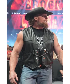 WWE Return Leather Vest Brock Lesnar