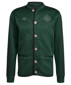 Adidas Oktoberfest 2025 Green Satin Jacket