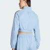 Adidas Teamgeis Adicolor Cropped Blue track jacket
