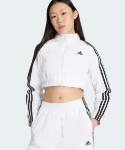 Adidas Teamgeist Adicolor Cropped White Track Jacket
