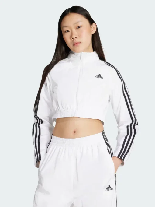Adidas Teamgeist Adicolor Cropped White Track Jacket