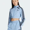 Adidas Women Teamgeist Adicolor Cropped Track Jacket Blue