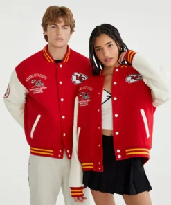 Aeropostale Kansas City Chiefs Varsity Jacket