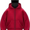Balaclava Hoodie Red