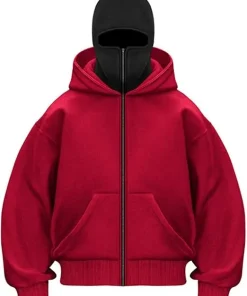 Balaclava Hoodie Red
