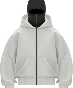 Balaclava Hoodie White