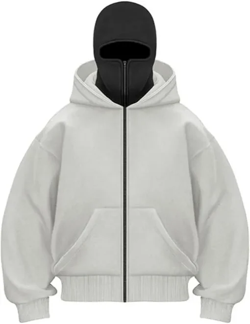 Balaclava Hoodie White