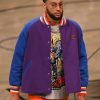 Ben simmons nba brooklyn nets purple bomber jacket
