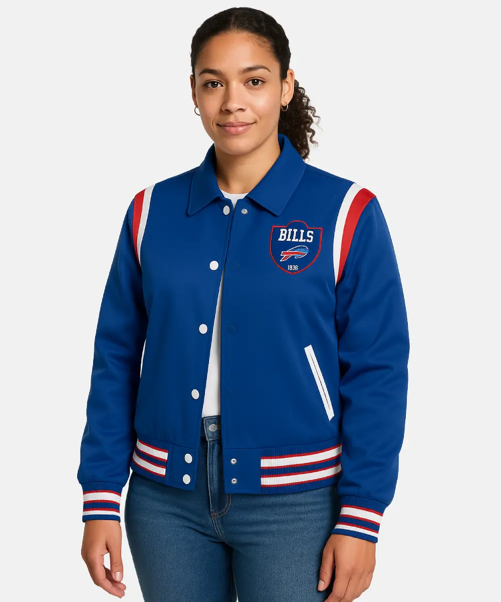 Buffalo Bills WEAR by Erin Andrews Varsity Jacket for Women