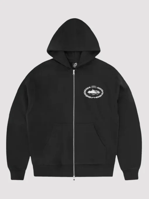 Corteiz-x-BBK-Royale-Zip-Black-Fleece Hoodie