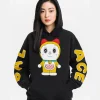 Doraemon Palace Hoodie Black
