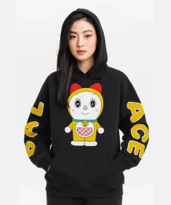 Doraemon Palace Hoodie Black