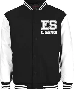 El Salvador Varsity Jacket Black