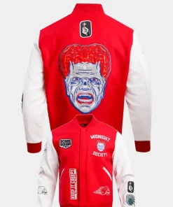 Freeze Max Scare Squad Monster Red Varsity Jacket