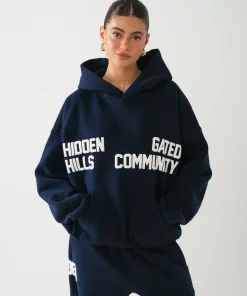 GATED COMMUNITY Hidden Hills Hoodie Navy