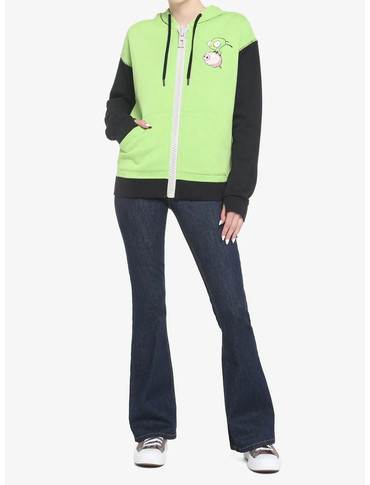 Invader Zim GIR Cosplay Girls Hoodie