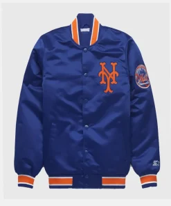 HOMAGE X Starter Mens Mets Satin Jacket
