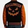 Halloween Pumpkin Varsity Bomber Jacket