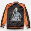 Halloween Reversible Orange Black Satin Jacket