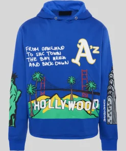 Homme femme cali to nyc hoodie royal black