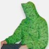 KITKAT Commuter Green Camo Full Hooded Zip Up Hoodie