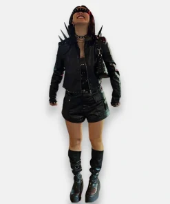 Lady Gaga Little Monster Mayhem Custom Studded Leather Jacket