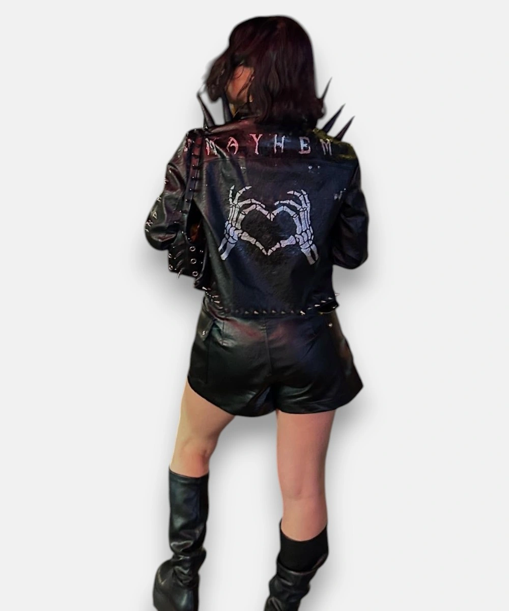 Lady Gaga Mayhem Custom Studded Leather Jacket