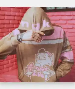 MGK x Browns Beige Printed Hoodie - Latest Collection