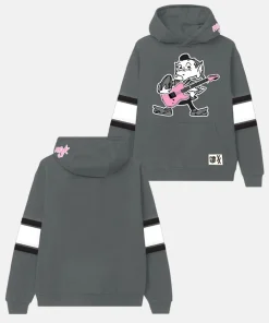 MGK x Cleveland Browns Grey Printed Hoodie-Front Back