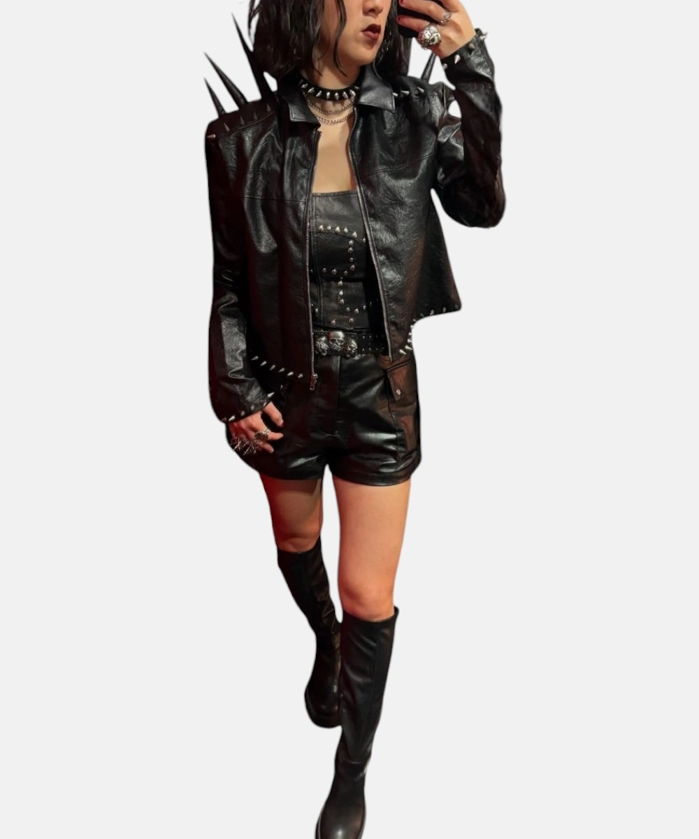 Mayhem Lady Gaga Studded Leather Jacket