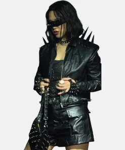 Mayhem Lady Gaga Studded Leather Little Monster Biker Rocks Style Jacket