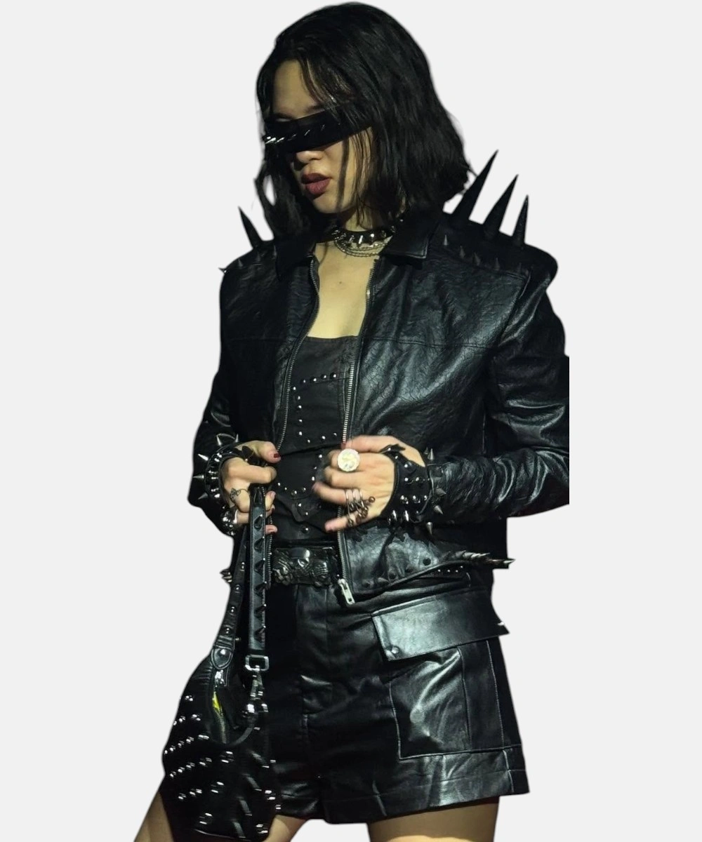 Mayhem Lady Gaga Studded Leather Little Monster Biker Rocks Style Jacket