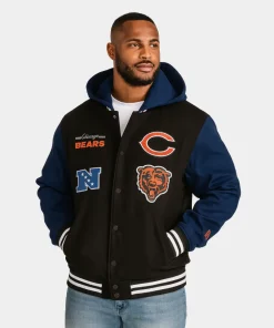 Mens New Era Chicago Bears Hoodie Jacket