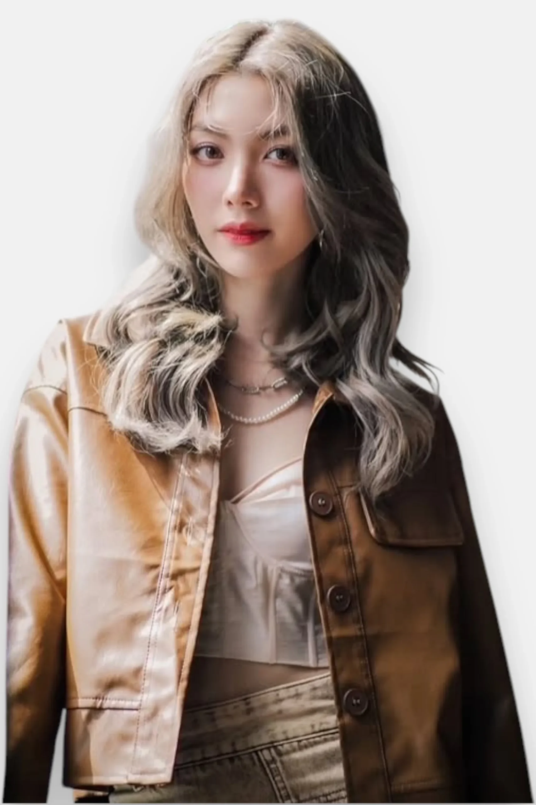 Only You 2025 Ira Tan Brown Leather Jacket