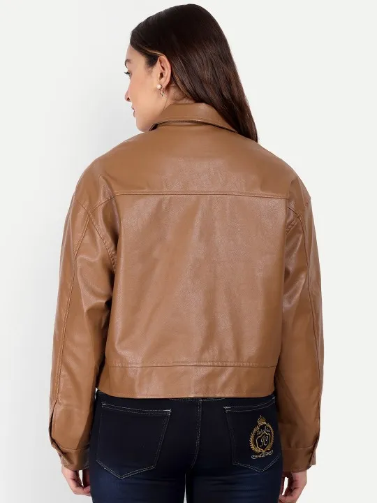 Only You Kornnaphat Sethratanapong Tan Leather Jacket