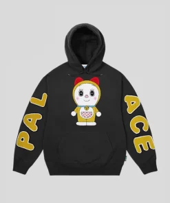 Palace-Doraemon-Hoodie-Black