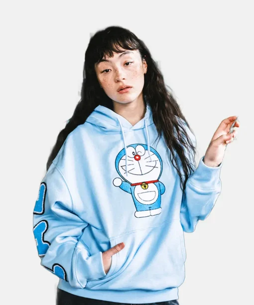 Palace Doraemon Hoodie Blue