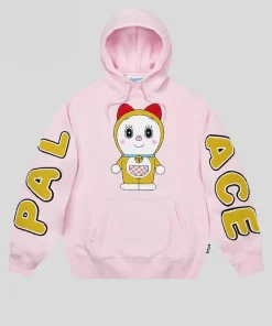 Palace-Doraemon-Hoodie-Pink