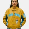 Palace Unisex Doraemon Avirex Yellow Leather Jacket