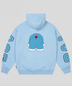 Palace-x-Doraemon-Blue-Hoodie