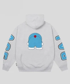 Palace-x-Doraemon-Grey-Hoodie