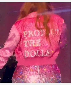 Protect The Dolls Jacket Pink Bomber Jacket