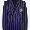 Shop Wednesday TV Series Purple Nevermore Blazer