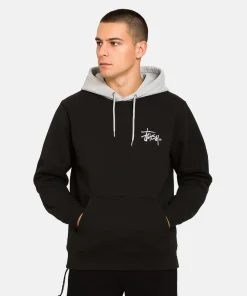 Stussy Black Two Tone Hoodie