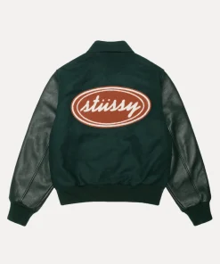Stussy Script Oval Varsity Jacket