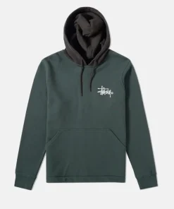 Stussy Two Tone Hoodie Green