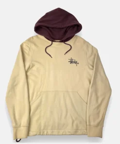 Stussy Unisex Two Tone Hoodie Beige