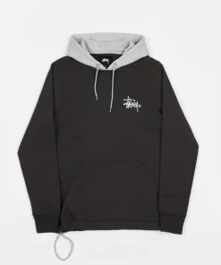 Stussy Unisex Two Tone Hoodie Black